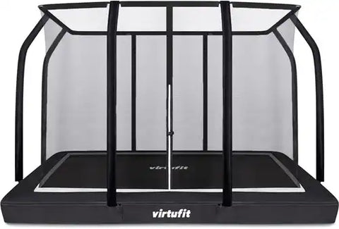 Trambulina VirtuFit Premium Inground cu plasa de siguranta - negru - 213 x 305 cm
