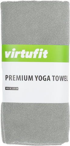Prosop de Yoga Premium VirtuFit - 76 x 51 cm - Gri Natural