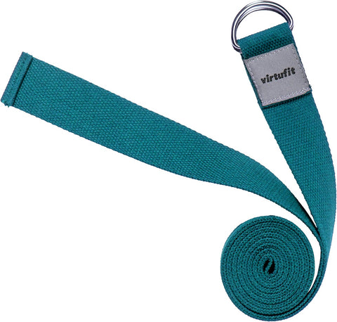 Centura Yoga VirtuFit Premium Yoga Belt - 250 cm - Ocean Green