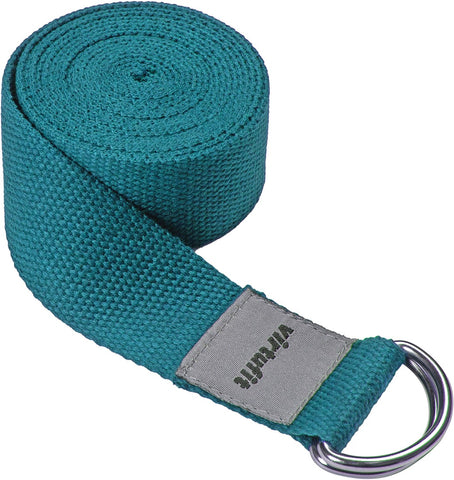 Centura Yoga VirtuFit Premium Yoga Belt - 250 cm - Ocean Green