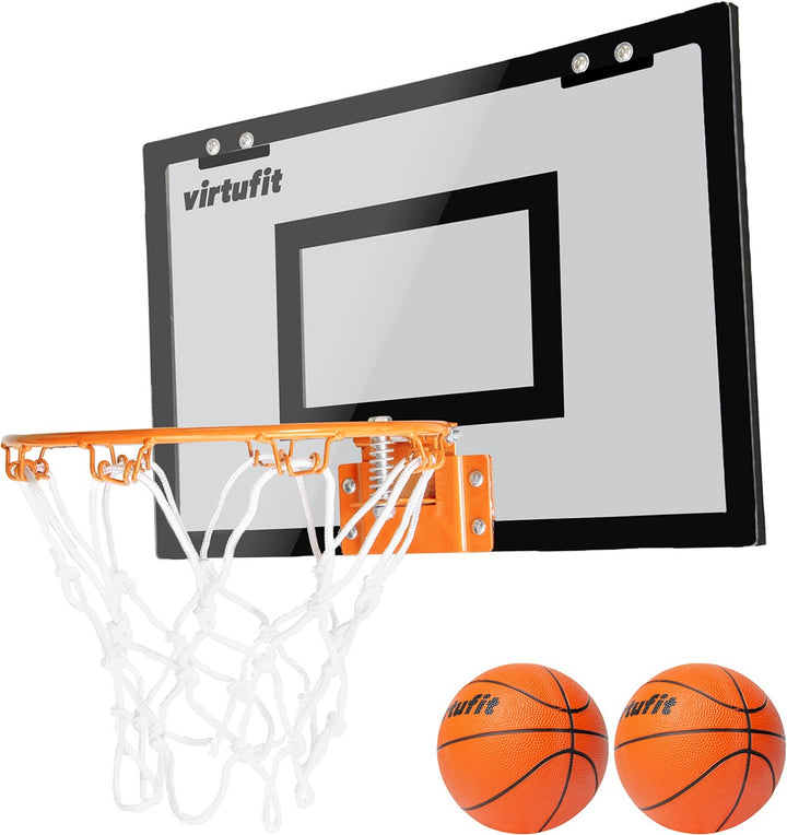 Cos Baschet cu 2 Mingi si Pompa VirtuFit Pro Mini