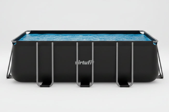 Piscina VirtuFit rectangulara - 400 x 200 x 122 cm - Antracit - Include pompa de filtrare