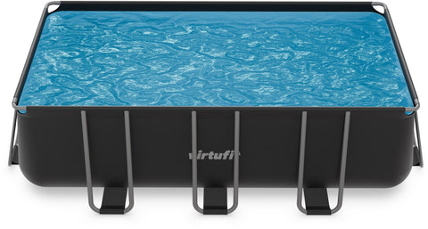 Piscina VirtuFit rectangulara - 400 x 200 x 122 cm - Antracit - Include pompa de filtrare