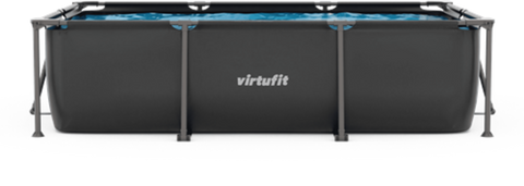 Piscina dreptunghiulara VirtuFit 260 x 180  x 66 cm cu sistem filtrare inclus si cadru metalic