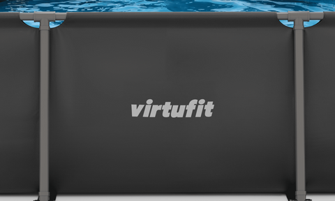 Piscina dreptunghiulara VirtuFit 300 x 210 x 67 cm cu sistem filtrare inclus si cadru metalic