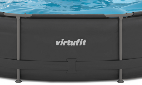 Piscina VirtuFit rotunda  244 cm diametru cu sistem filtrare inclus si cadru metalic