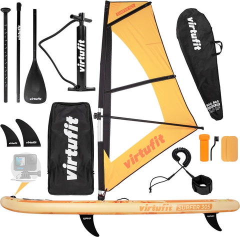 Virtufit Supboard Surfer 305 - Portocaliu - Include Vasle si accesorii