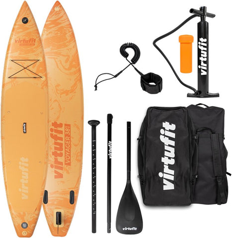 VirtuFit Supboard Voyager 381 - Portocaliu - Cu accesorii si geanta de transport