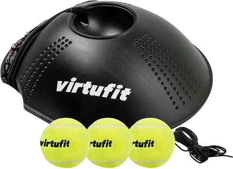 VirtuFit Tennis Trainer 3 mingi cu banda elastica