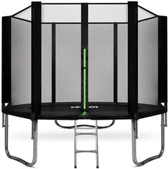 Trambulina VirtuFit cu plasa de siguranta - negru - 305 cm