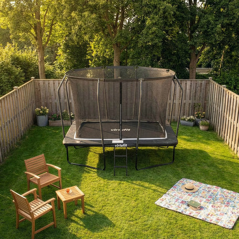 Trambulina copii de gradina VirtuFit PREMIUM Dreptunghiulara 213 x 305 cm