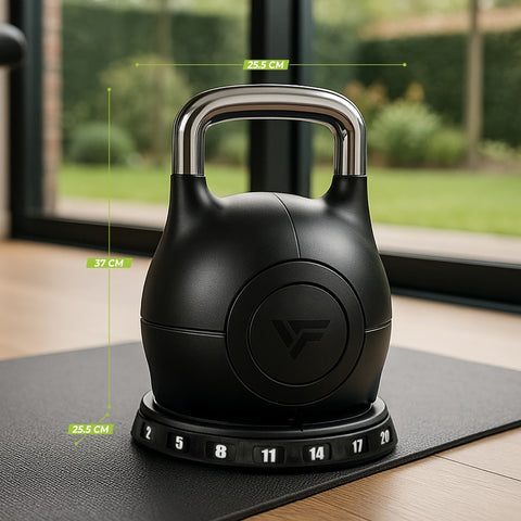 Gantera ajustabila Kettlebell 20 kg VirtuFit