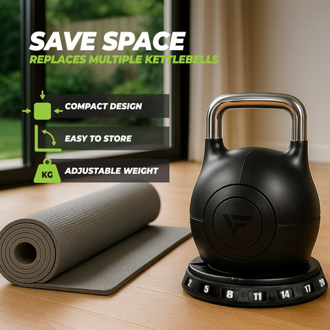 Gantera ajustabila Kettlebell 20 kg VirtuFit