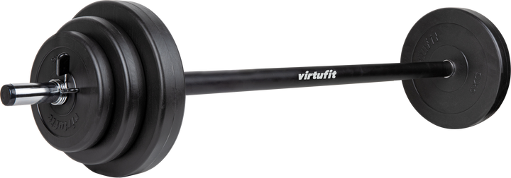 Set Bara dreapta cu greutati, Haltera VirtuFit 20 kg