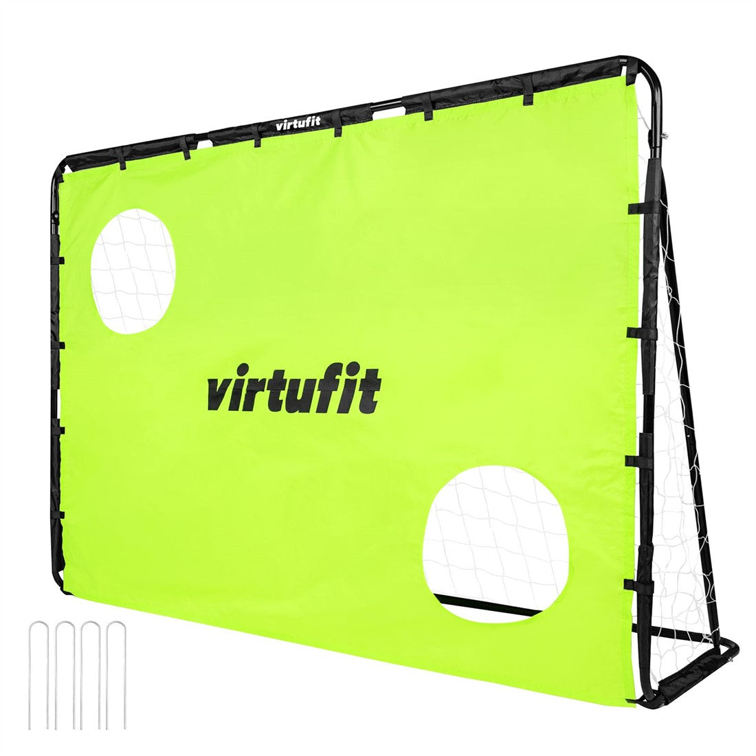 Poarta de fotbal   Virtufit cu tinte de antrenament 215 x 150 cm