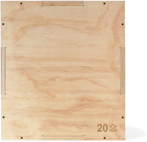 Cutie Pliometrica din lemn VirtuFit Wooden Plyo Box 3-in-1 - 40 x 45 x 50 cm