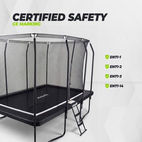 Trambulina copii VirtuFit PREMIUM Dreptunghiulara 244 x 366 cm