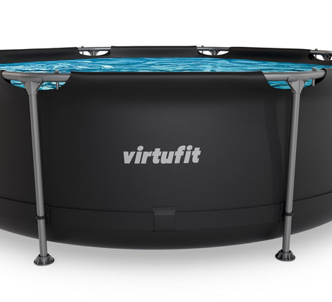 Piscina VirtuFit rotunda  244 cm diametru cu sistem filtrare inclus si cadru metalic