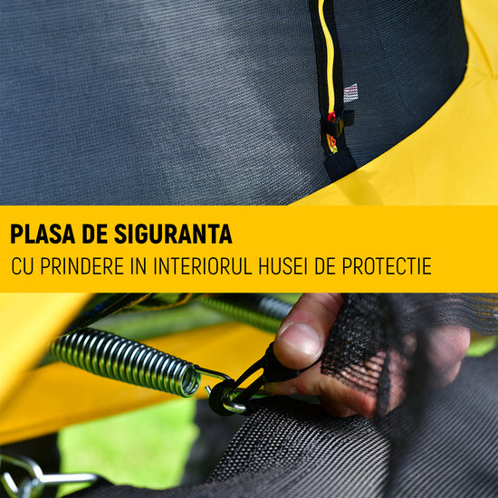 progressive sports trambulina progressive flex mini 150 mircea bravo plasa de siguranta husa