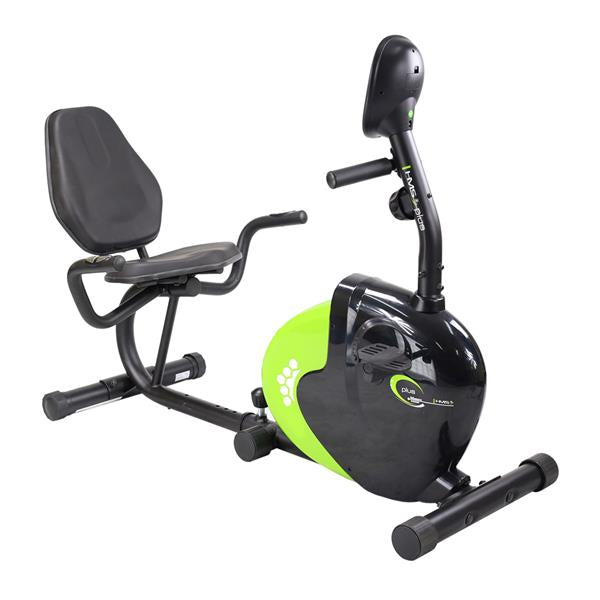 Bicicleta fitness recumbent HMS R9259 Plus (negru-verde)