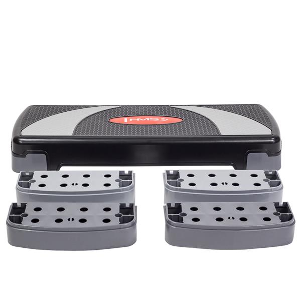 Stepper aerobic 3 niveluri HMS AS004 NEGRU-GRI