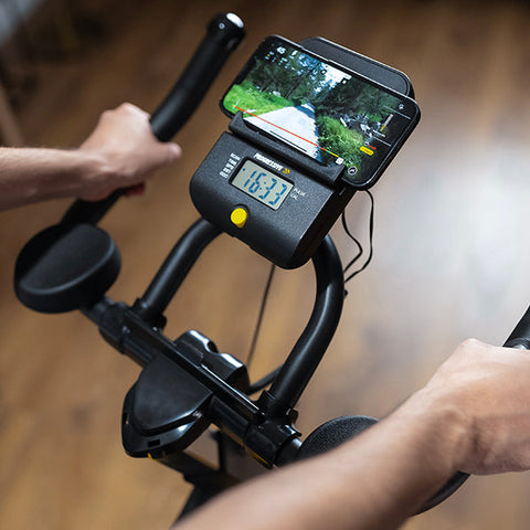 Bicicleta fitness cycling semiprofesionala SX2000SE, volanta 15 kg (resigilat)