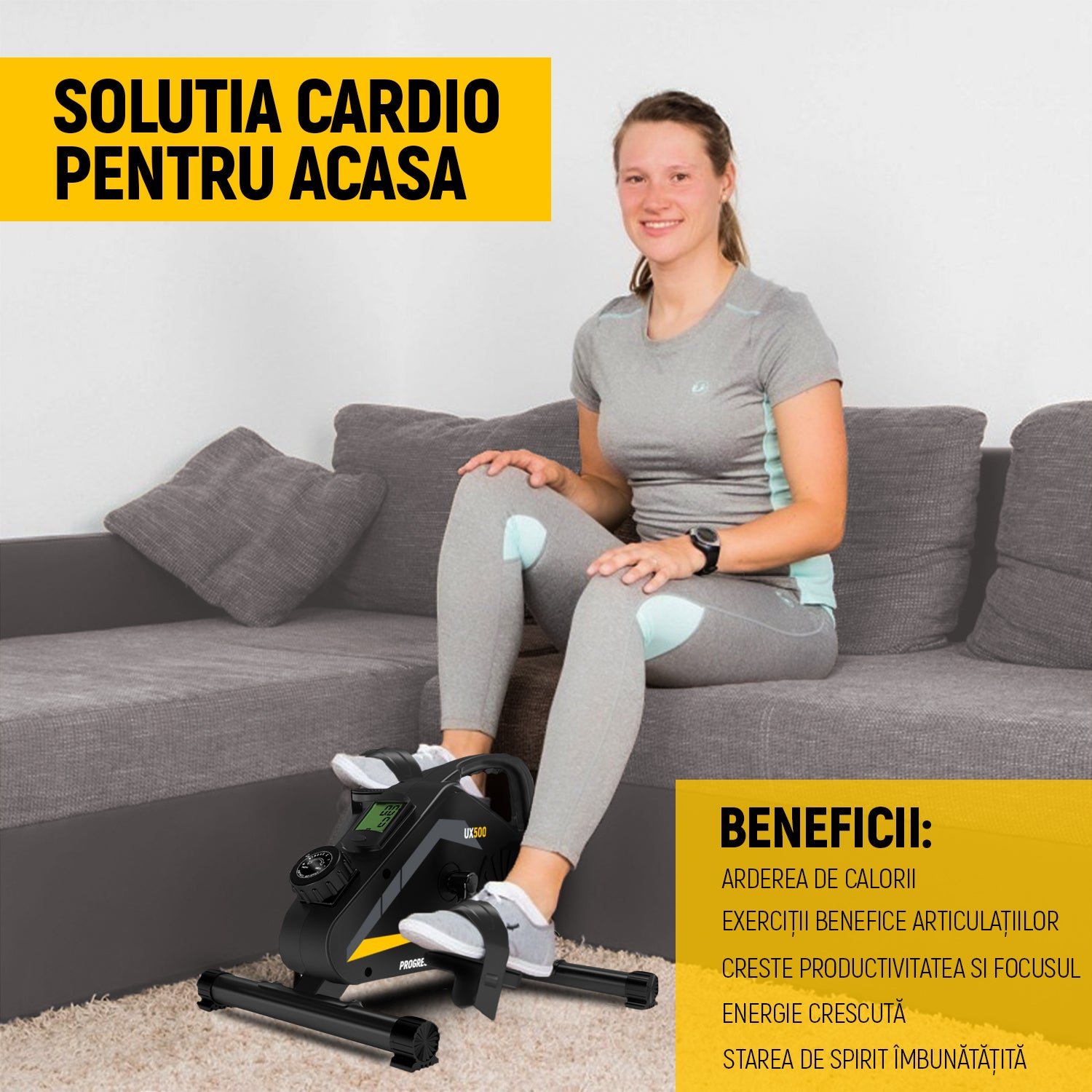 mini bicicleta fitness ux500 cardio progressive romania