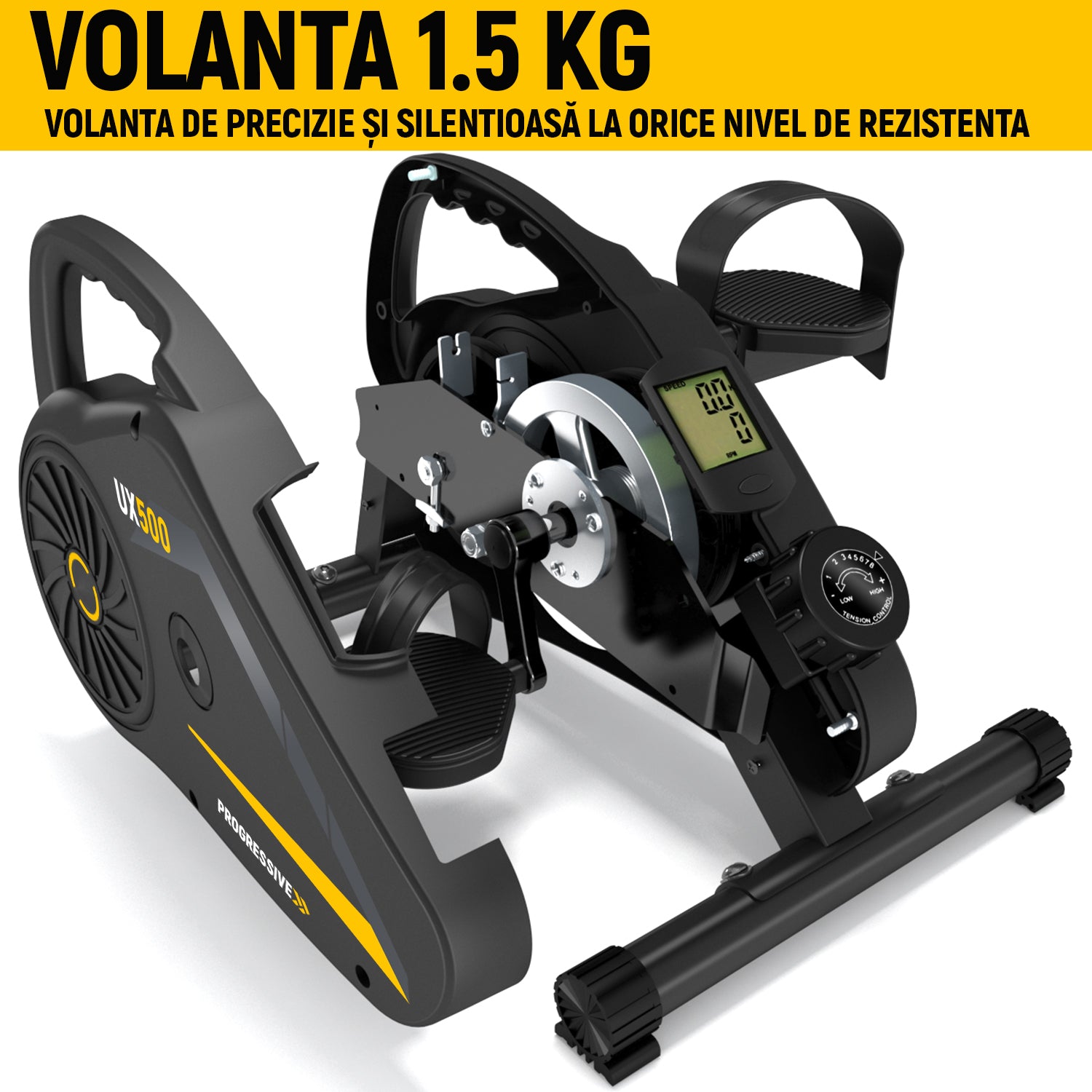 mini bicicleta fitness ux500 volanta 1.5 kg progressive romania