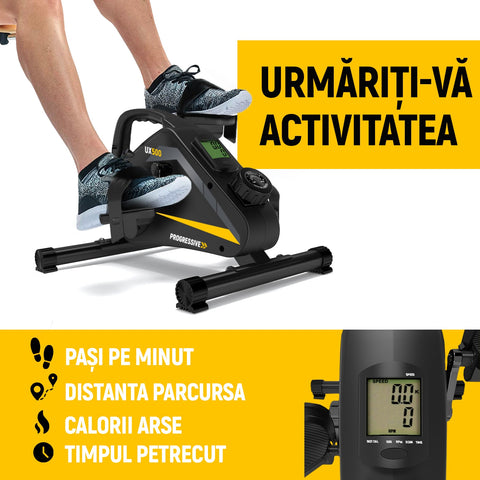 mini bicicleta fitness ux500 afisare progressive romania